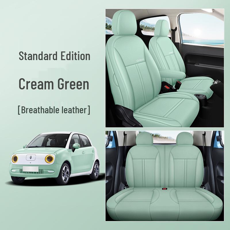 LJ Great Wall ORA Car Seat Cushion: Fashionable, Full Leather, All-Season Sports Cover.