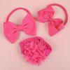 3PCS Chiffon Flower Headbands Baby Girls Hair Bows Headband Elastic Soft Nylon Hairbands for Baby Turban Infant Hair Accessories