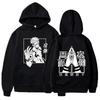 Mote Anime Jujutsu Kaisen Ryomen Sukuna Trykket Hettegenser Langermet Sweatshirts Kvinner Harajuku Streetwear Pullovers