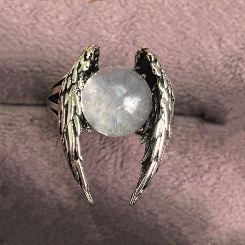 Ghost Wings Crystal Retro Necklace Fashion Unique Personality Pendant