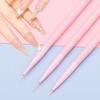 3Pcs Macaron Color Nail Art Brushes Set, Nail Liner Fine Details Drawing Pens for Nail Designs