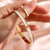 Stainless Steel Bracelet And Ring Set for Women Simple Design Fashionable Jewelry for Parties And Banquets