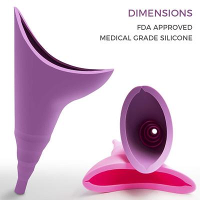 Female Urination Device Reusable Women Pee Funnel Eco-friendly Flexible Reusable Outdoor Travel Urinal Portable Women Urinal