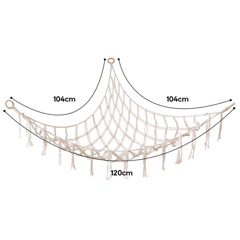 Corner Toy Hammock: Plush Triangle Storage & Room Decor