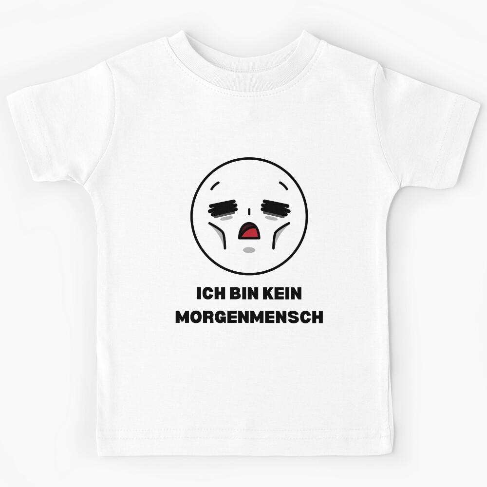 Ich bin kein Morgenmensch - Not a Morning Person, Funny German Design Kids T-Shirt 110