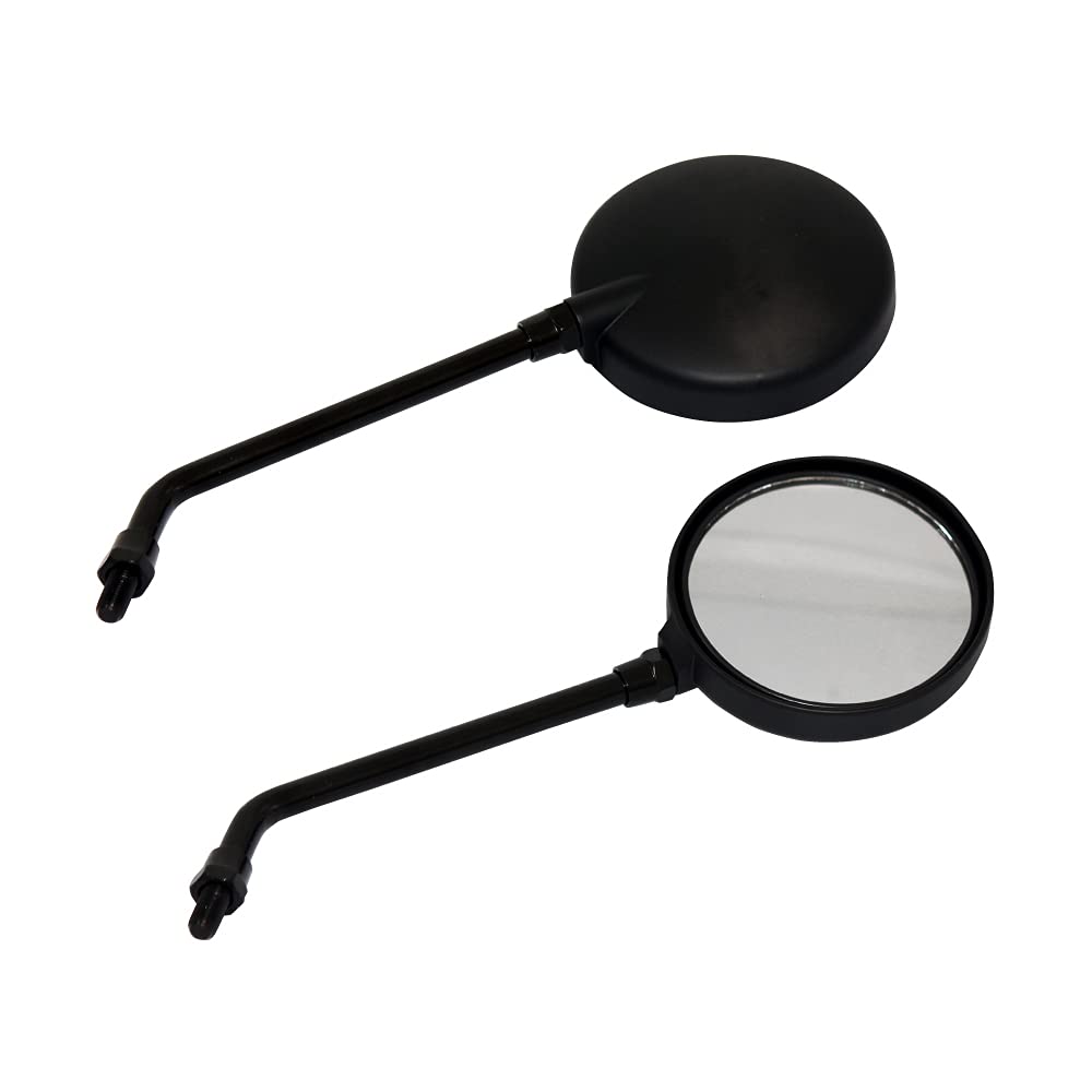 

Kawasaki Z2 Type Motorcycle 10mm Long Pack of 2 Mirrors, Stays, Black, чёрный