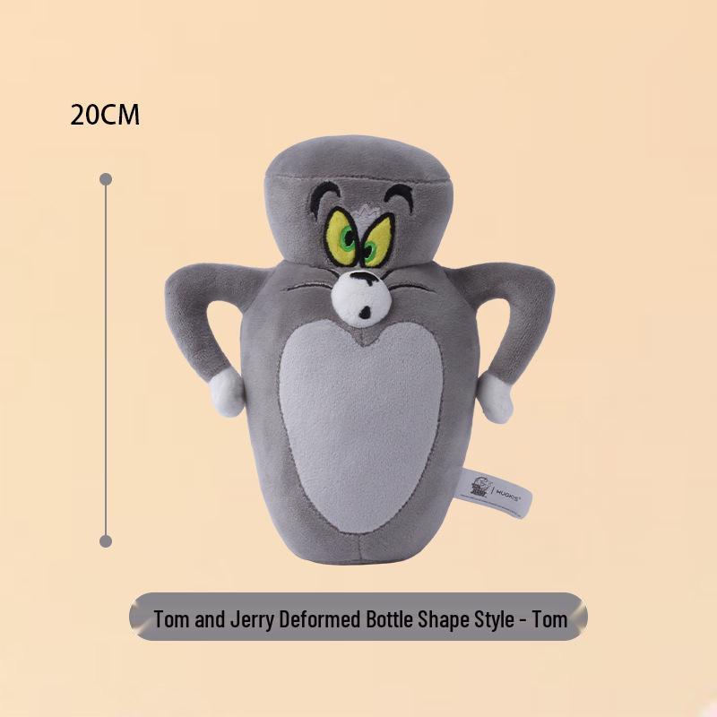 Tom and Jerry Plush Toy Set: Tom Cat Doll & Jerry Mouse Pillow