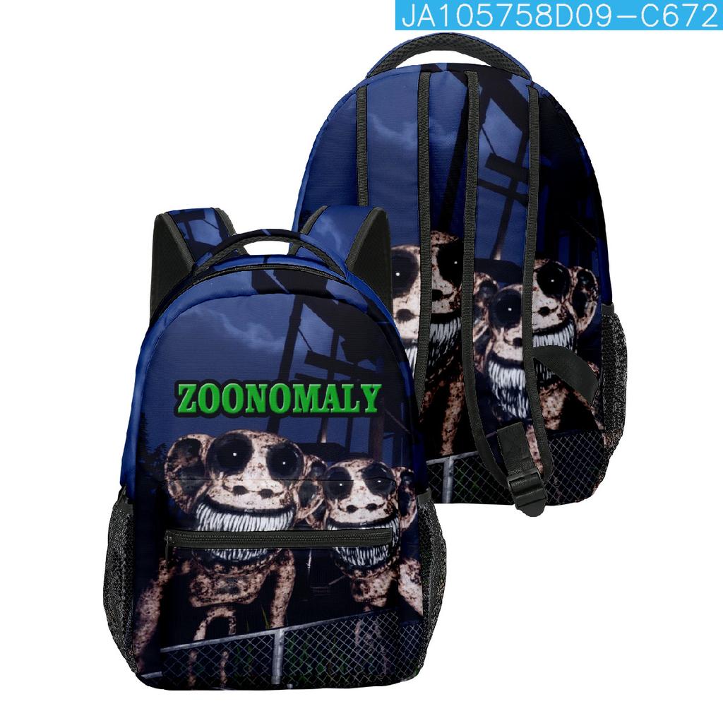 Cartoon Popular Funny Zoonomaly student Bookbag Notebook Backpacks 3D Printed Oxford Waterproof Boys/Girls Travel Backpacks