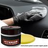 Car Plastic Restorer Crystal Clear Auto Interior Leather & Panel Renewal Wax Coating Agent Back To Black Gloss Car Wax Polish