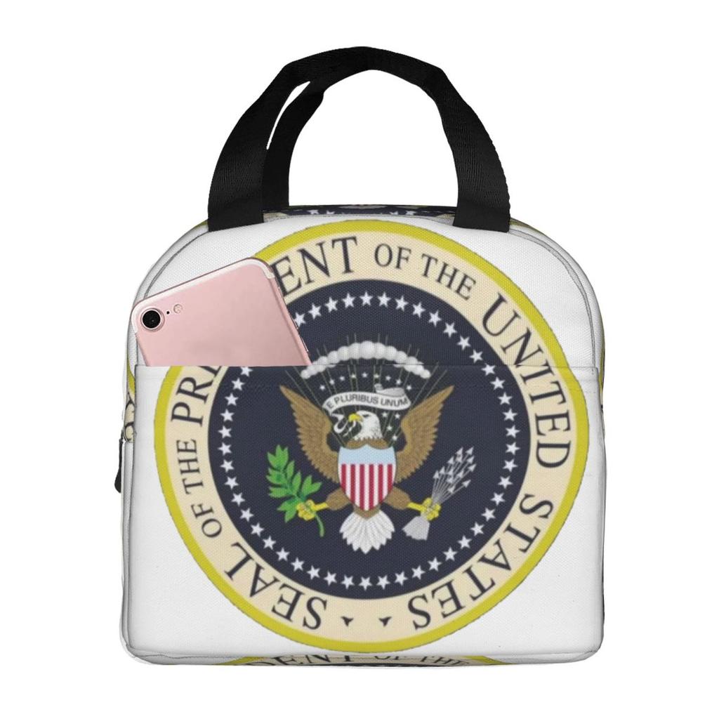 Seal Of The President Of The United States Insulated Lunch Bag for Women Office Cooler Thermal Food Box Tote Lunch Boxes