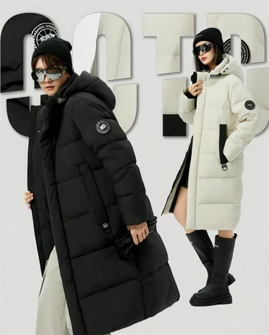 Zimní 2025 Unisex středně dlouhá péřová bunda - Zesílený kachní peří Ležérní kabát pro chladné počasí