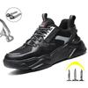 Fashion Anti-Piercing Safety Shoes For Men Working Boots Steel Toe Cap Boots Anti-Smashing Work Shoes Breathable Safety Boot Men's Shoes