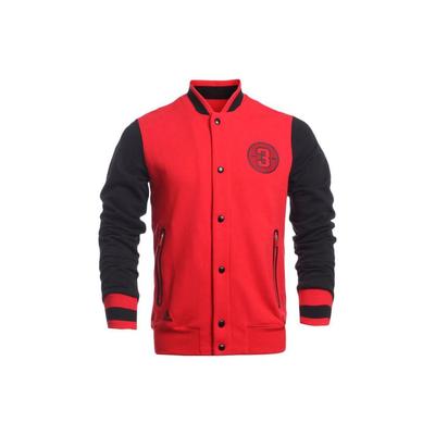 Sportserie Lässiges Polo Langarm Strickjacke Herrenjacke Rot AJ8231