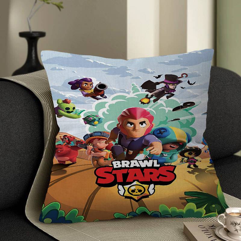 Game B-Rawl Game S-Stars Anime Cushion Cover Decorative Pillow Sofa Home Decor Case Pillow Cases