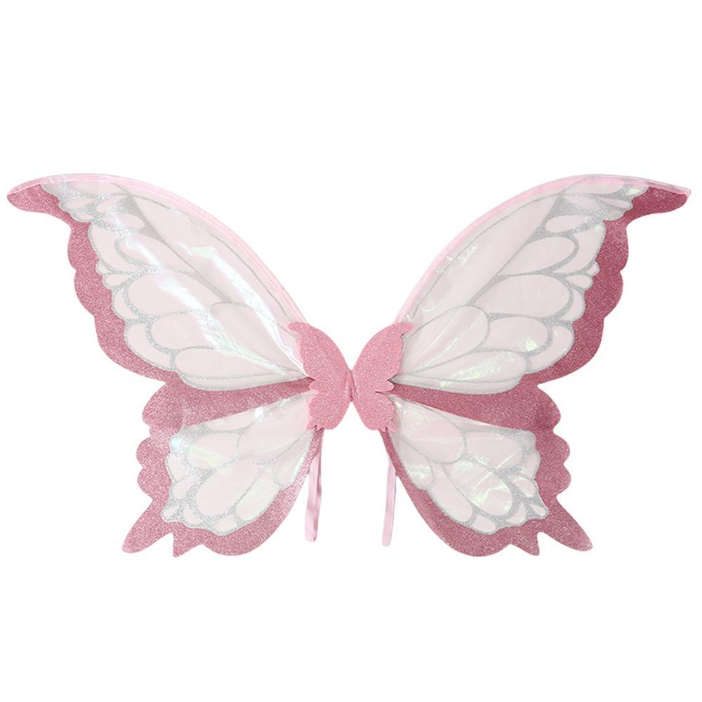 Sparkling Girls Angel Wings Adults Kids Halloween Costume Accessories Funny Fairy Wings