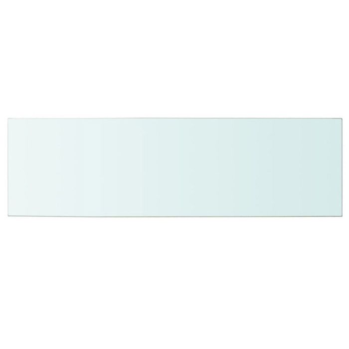 VidaXL Panneau pour étagère Verre transparent 100 x 30 cm