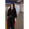 Hepburn Style Elegant Black Plus Size Dress for Curvy Women: Versatile, Fashionable Long Skirt