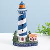 Coastal Beacon Sculpture for Nautical Home Decor