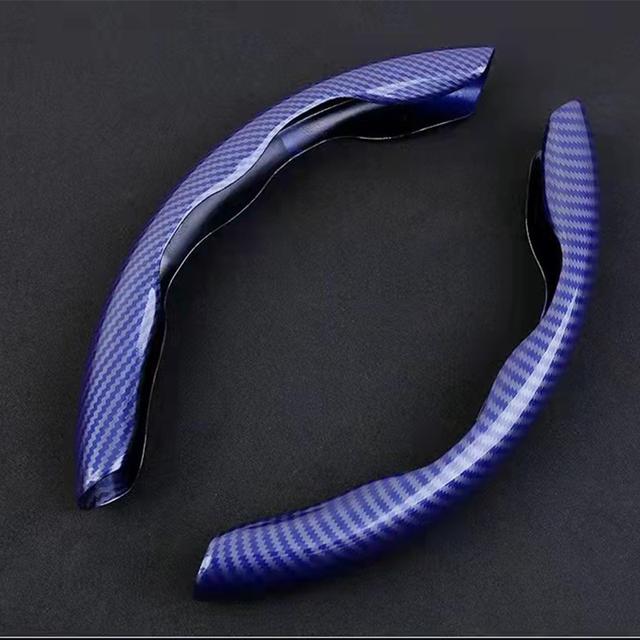 Car Carbon Fiber Water Transfer Steering Wheel Cover Non-Slip Grip For Peugeot 4008 508L 5008 408 2008 3008 308S e2008 301