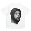 T-shirt a maniche corte Stephen Curry Star da basket Uomo e Donna Stampa ritratto Top hip-hop Abbigliamento