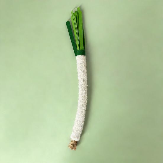 Simulated Vegetable Cat Teething Toy with Bell Carrot Scallion Celery Silvervine Chew Stick Dental Health Teeth Cleaning Interactive Boredom Toy