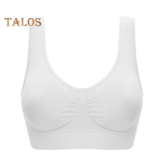 Seamless Sports Bras for Women Large Size Wireless Brassiere Tank Top with Removable Pads Stretchy Yoga Bra