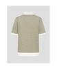 Binpolmen Two-Tone Textured Collar Neck Knit Khaki