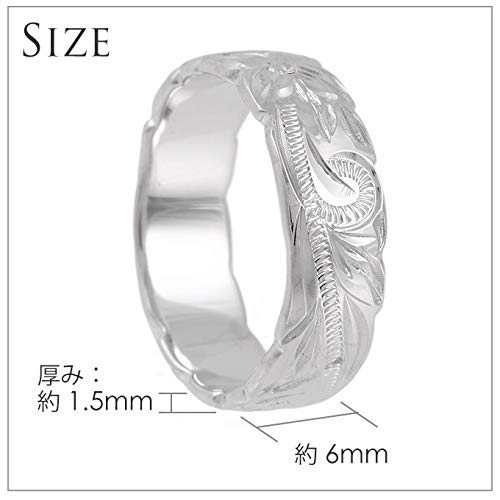 Hawaiian Jewelry Ring Pinky Ring 6mm Cutout Wave Plumeria Jewelry [LocoMocoAloha] [Genuine Product]