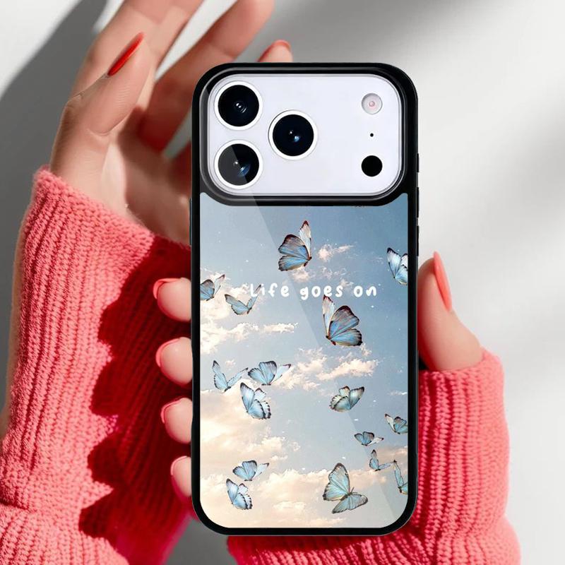 Life Goes On Phone Case for iPhone 17 16 15 14 13 Pro Max Back Cover for 12 11 Pro Coque