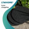LTWHOME Activated Carbon Filter Pads for Tropical Fish Aquariums, Compatible with Eheim Eco Comfort 2232/2234/2236, 12 Pads
