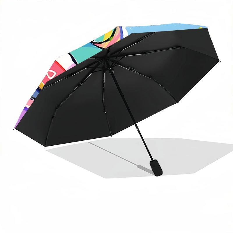 1pc Hello Kitty Scooter Umbrella - Automatic Open/Closed, Foldable Design, 8-Rib Iron Frame, Outdoor Umbrella, Festival Gift, Suitable for Fans, Trave