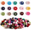 20 Stück Plüschfellbezogene Kugeln Perlen Anhänger Mehrfarbige Pompon Anhänger Für DIY Schmuckherstellung Halskette Armband Ohrring Zubehör