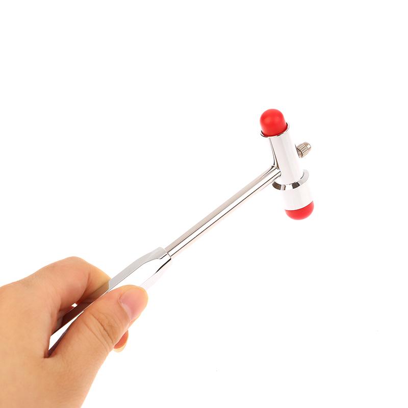 1 Stück Doppelkopf Neurologischer Massagehammer Multifunktionaler Perkussor Diagnostischer Reflex-Perkussionshammer Reflexhammer