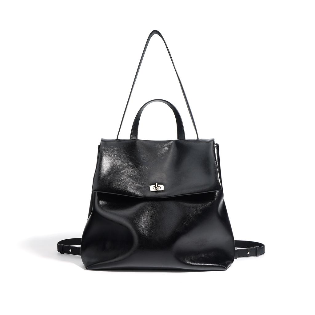 Leather Backpack for Women Backpack for Women Solid Color Schoolbag for Girls College Students Short Trip Bag