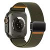 Elastic‑Nylon Replacement Watch‑Strap With Magnetic‑Buckle, Stretch Adjustable Wrist‑Bracelet Accessory For Apple Watch 38/40/41/42mm