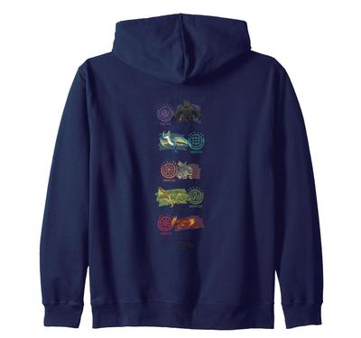 DreamWorks Drachenzähmen leicht gemacht Drachenfarbenlehre Zip-Hoodie
