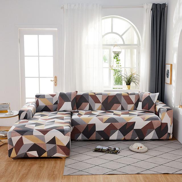 Elastic Slipcover Sofa Cover For Living Room All -Inclusive Slip -Resistant Sectional Corner Couch Cover Sofa Towel 1 2 3 4 -Seater for Home