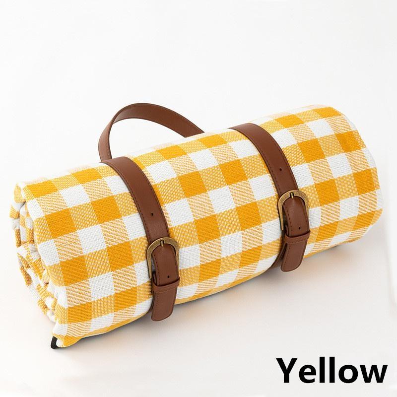 

Коврики для пикника, утолщенные, для кемпинга, пляжные коврики, кожаные повязки, одеяла для пикника, ткань, влагонепроницаемая для походов на открытом воздухе, кемпинга 150x200cm жёлтый