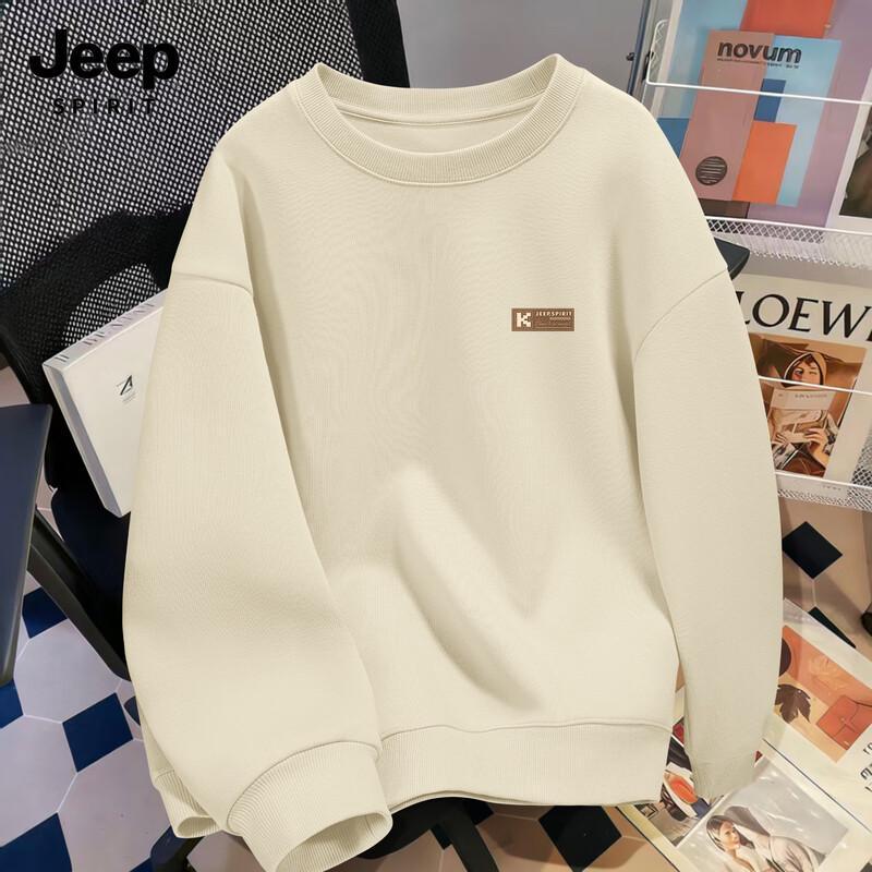 JEEP SPIRIT Men's Casual Round Neck Sweatshirt