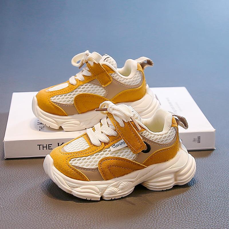 2025 new children's sports shoes boys autumn boys spring and autumn mesh breathable shoes girls dad shoes