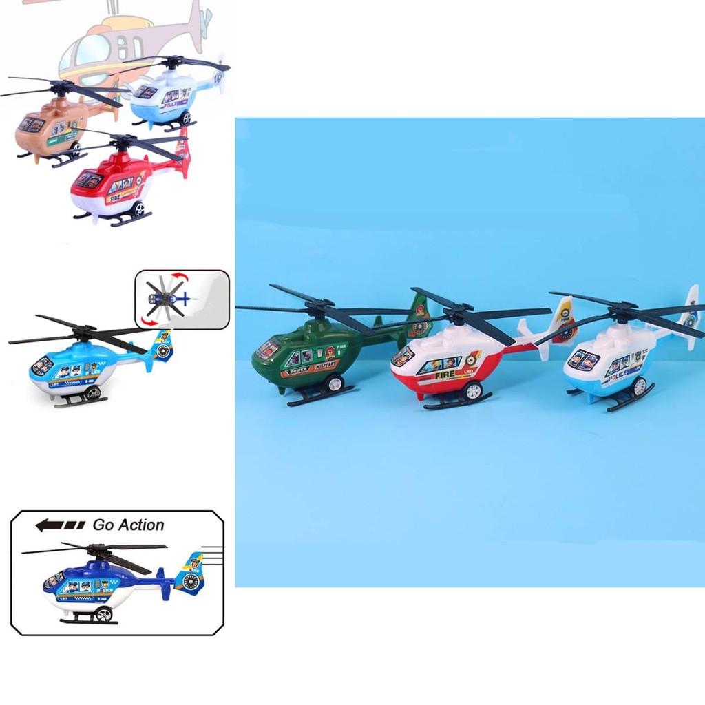 Vibrant Pvc Helicopter Toy For Kids With Back Propulsion And Cognitive Development