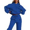 European and American ins personalized printed sweater pullover hoodie set retro jacket street trend y2k