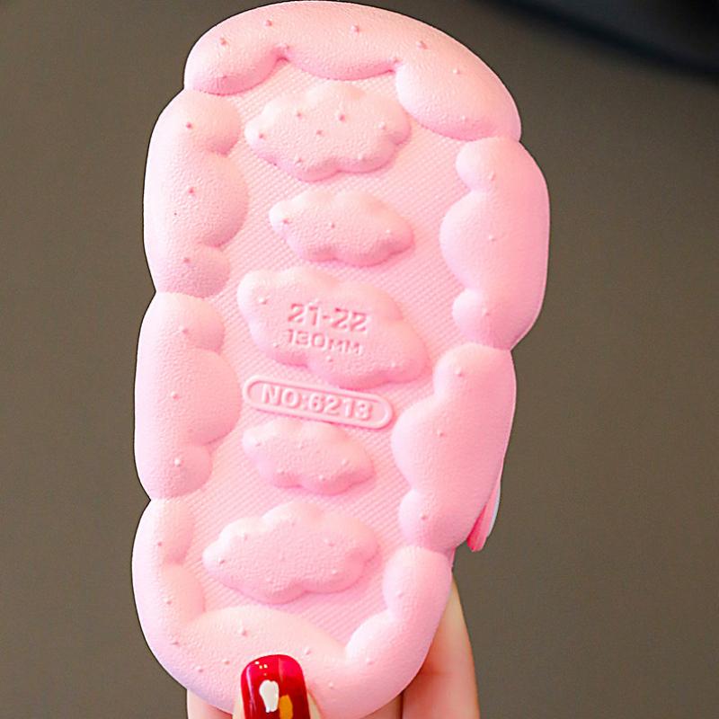 TWINFLAMES Dětské Pantofle Léto Roztomilé Dívky Kreslené Protiskluzové Chlapec Měkké dno Dětské Sandály Děrové Boty Domácí Dítě