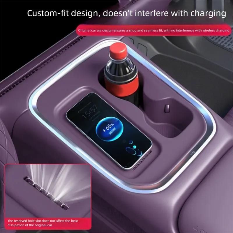 Soft Silicone Car Storage Box For Leapmotor B10 Accessories 2026 2025 Wireless Charging Protect Case Block Dust Panel Container