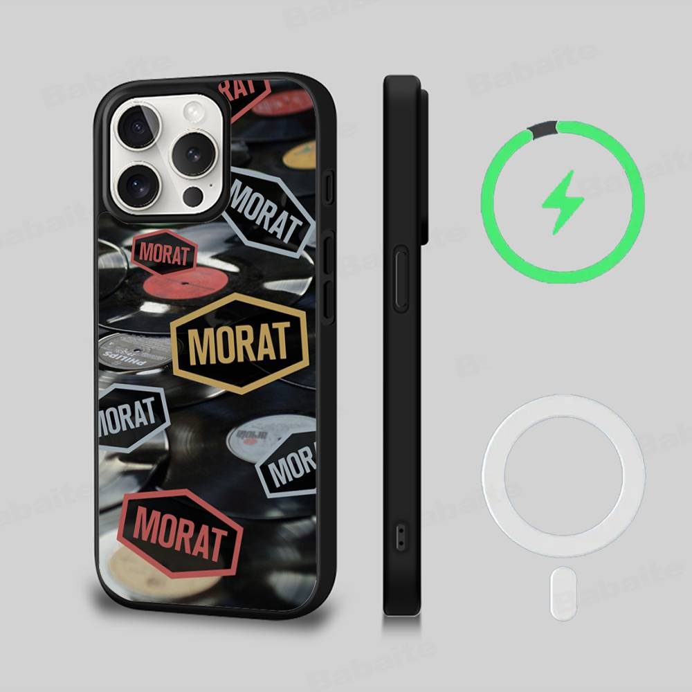 M-Morat Band For Magsafe Magnetic Case For IPhone 17 Air 16 15 14 13 12 11 Pro Max Plus Wireless Charging