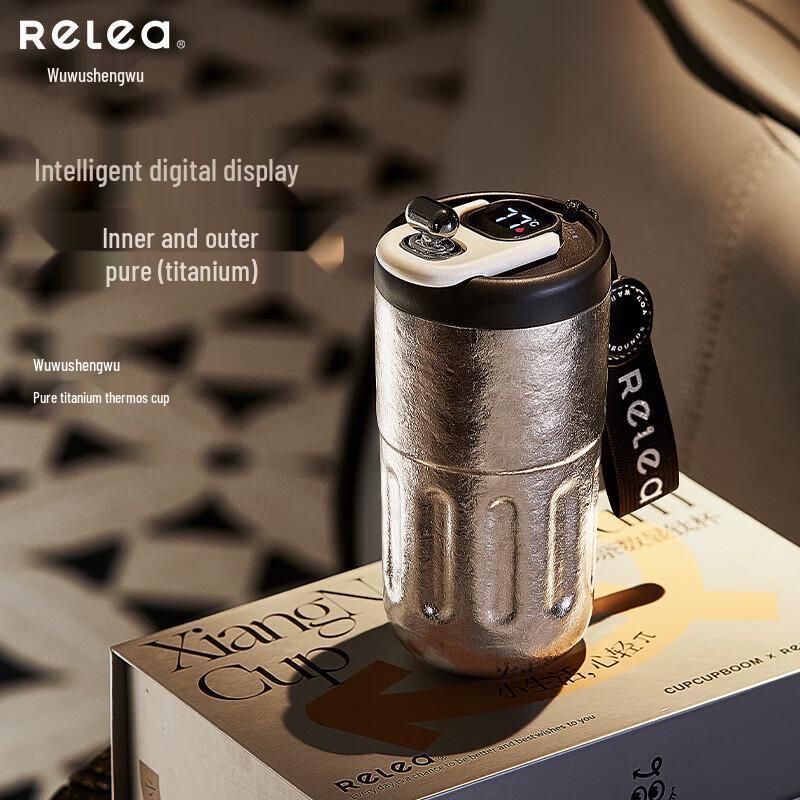 WUSENWU Pure Titanium Smart Thermos