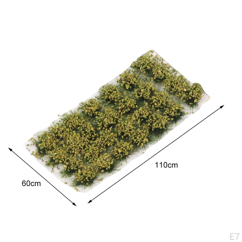 2 Bushy Tufts Lowland Shrubs Tuft Model Kit Resin Static Scenery for Train Landscape Railway