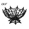 Fall Tabletop Displays Halloween Spider Web Basket, Decorative Candy Bowl for Party Table Unique Favor Holders Centerpieces, Lightweight Plastic Fruit