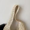 Hook flower hollow woven tote bag women's shoulder beach bag