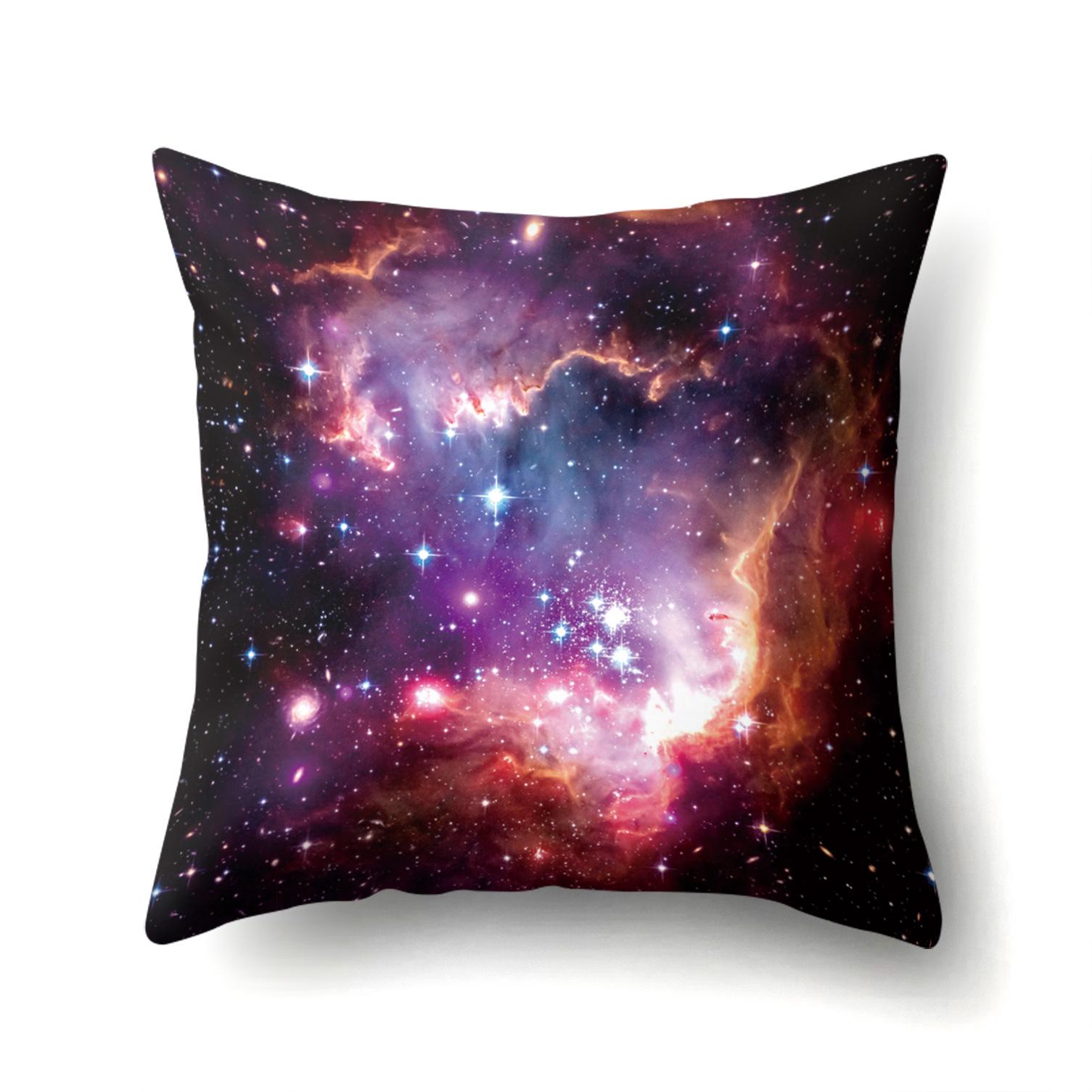 Digital Printing Of Home Ornament New Creative Starry Sky Polyester Pillow Case European And American Fashion Home 45 45 without pillow core 990₽
